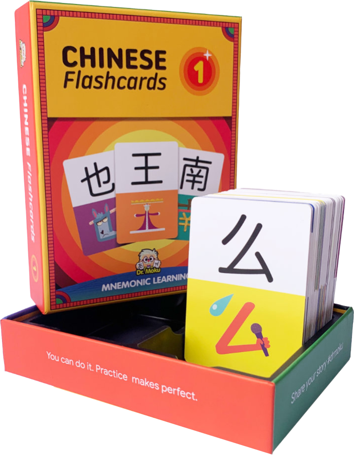 Dr. Moku's Chinese Mnemonic Flash Cards — box front